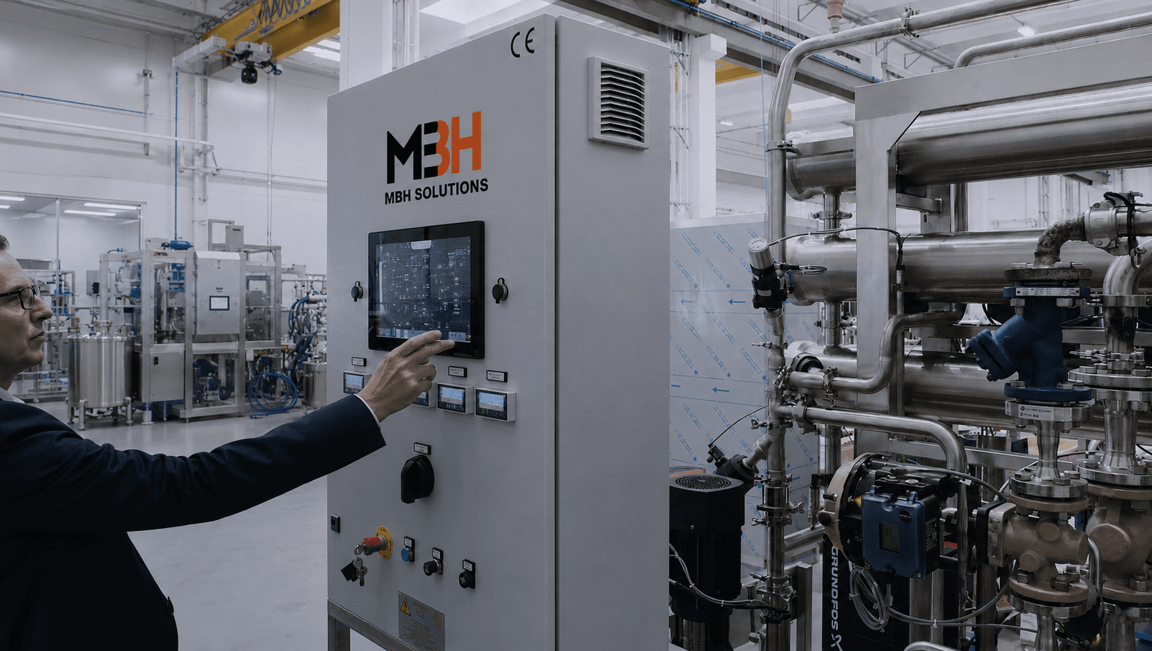 Industrial automation control panels and process equipment